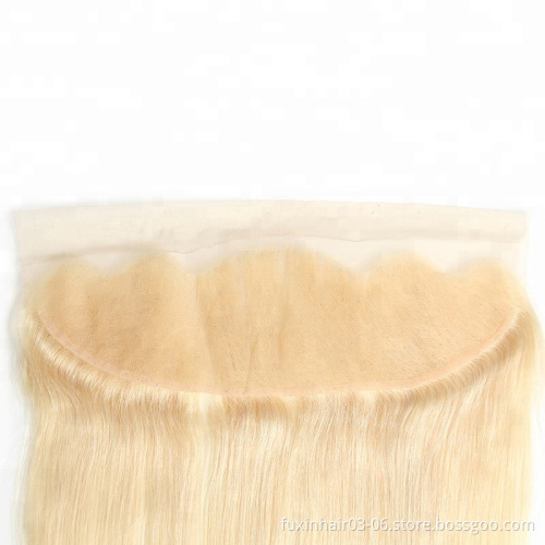 Top Quality Beauty Products 613 Color Brazilian Hair Lace Frontal 13 By 4 100% Unprocessed Virgin Human Hair Transparent Lace